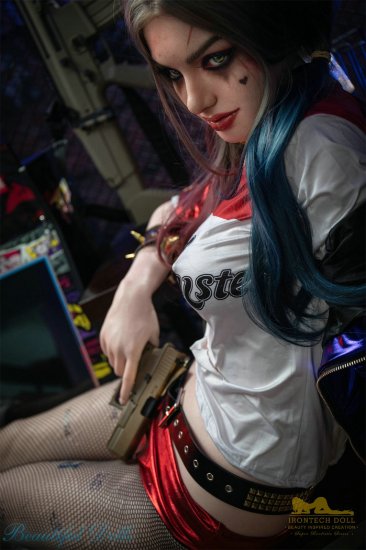 Irontech silicone 166cm sex doll Harley Quinn