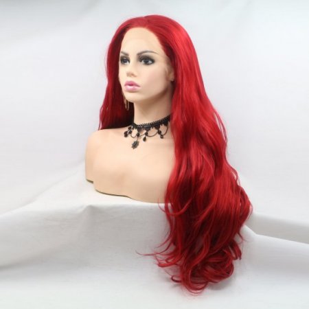 Red Synthetic Lace Front Wig