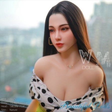 WM 164CM D cup sex doll Ines with Silicone head