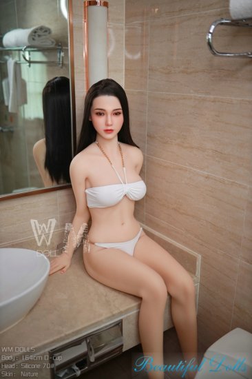 WM 164CM D cup sex doll Ines with Silicone head