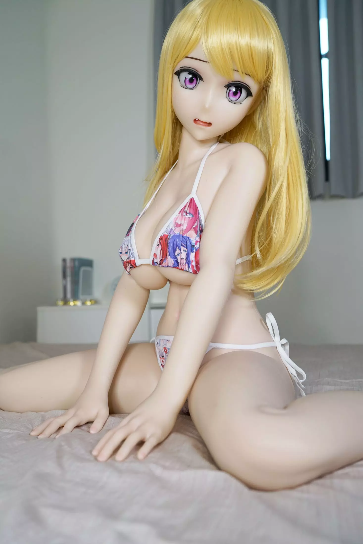 Piper 140m silicone anime doll Shiori with blonde hair