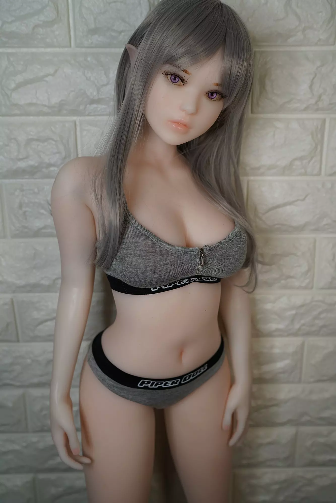 Piper 100cm Phoebe elf mini silicone doll with silver hair