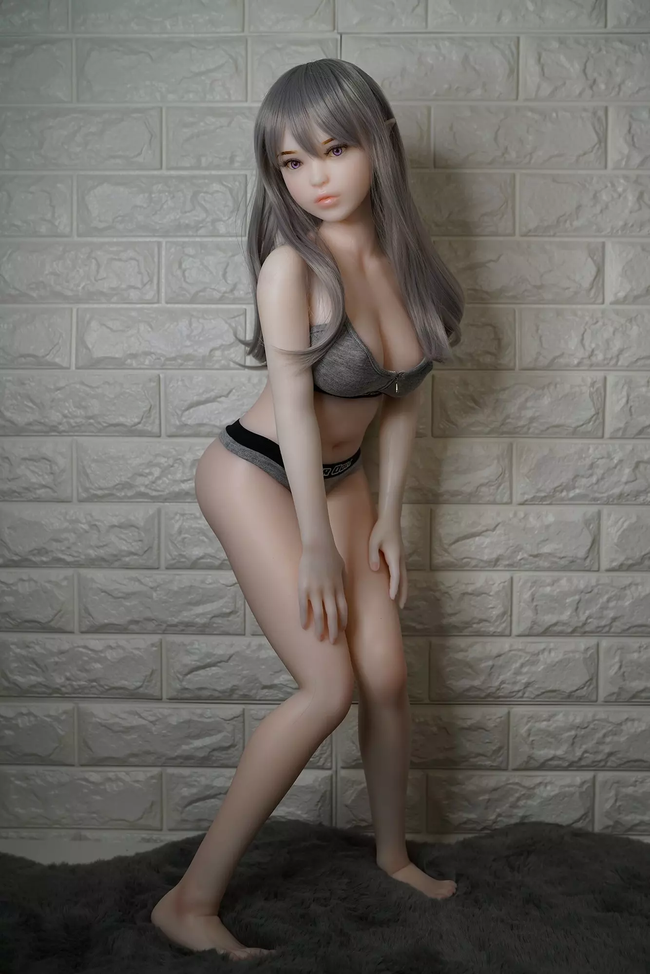 Piper 100cm Phoebe elf mini silicone doll with silver hair