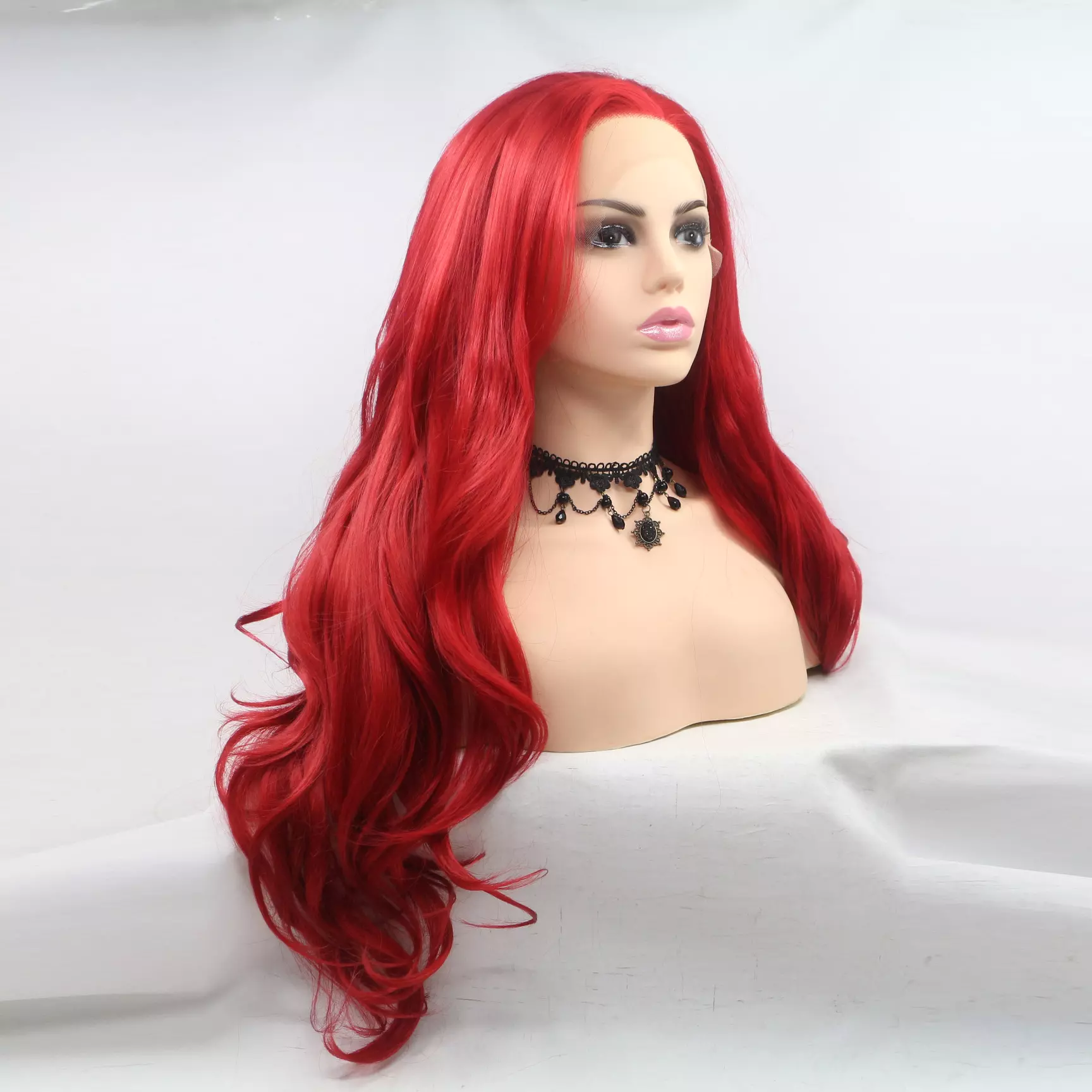 Red Synthetic Lace Front Wig