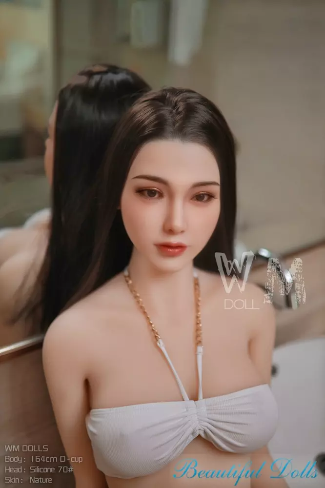 WM 164CM D cup sex doll Ines with Silicone head