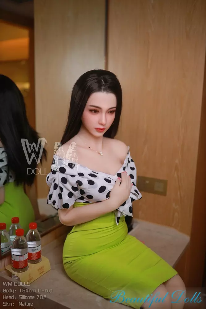 WM 164CM D cup sex doll Ines with Silicone head