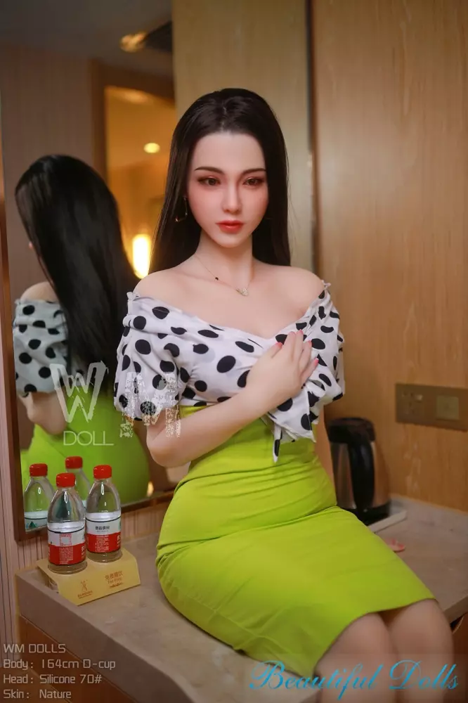 WM 164CM D cup sex doll Ines with Silicone head