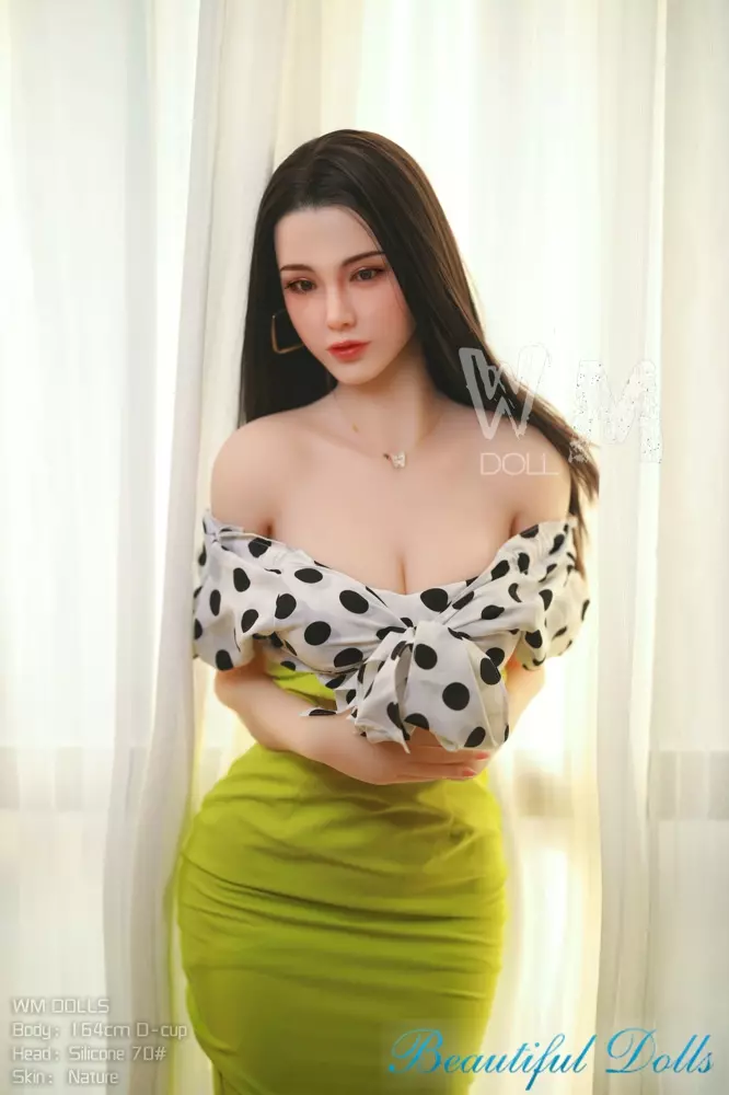 WM 164CM D cup sex doll Ines with Silicone head