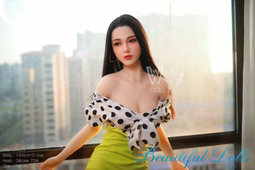 WM 164CM D cup sex doll Ines with Silicone head