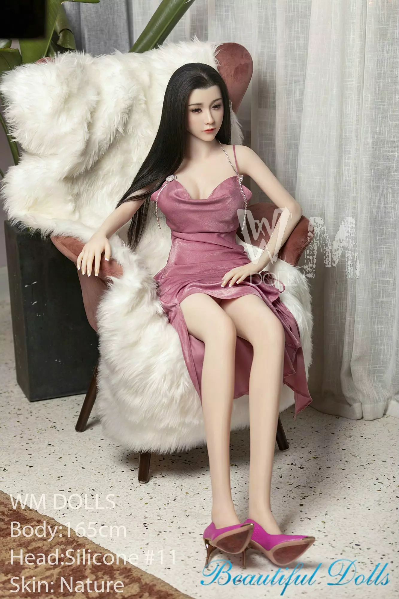 WM 165CM TPE SEX DOLL Hedwig Silicone Head