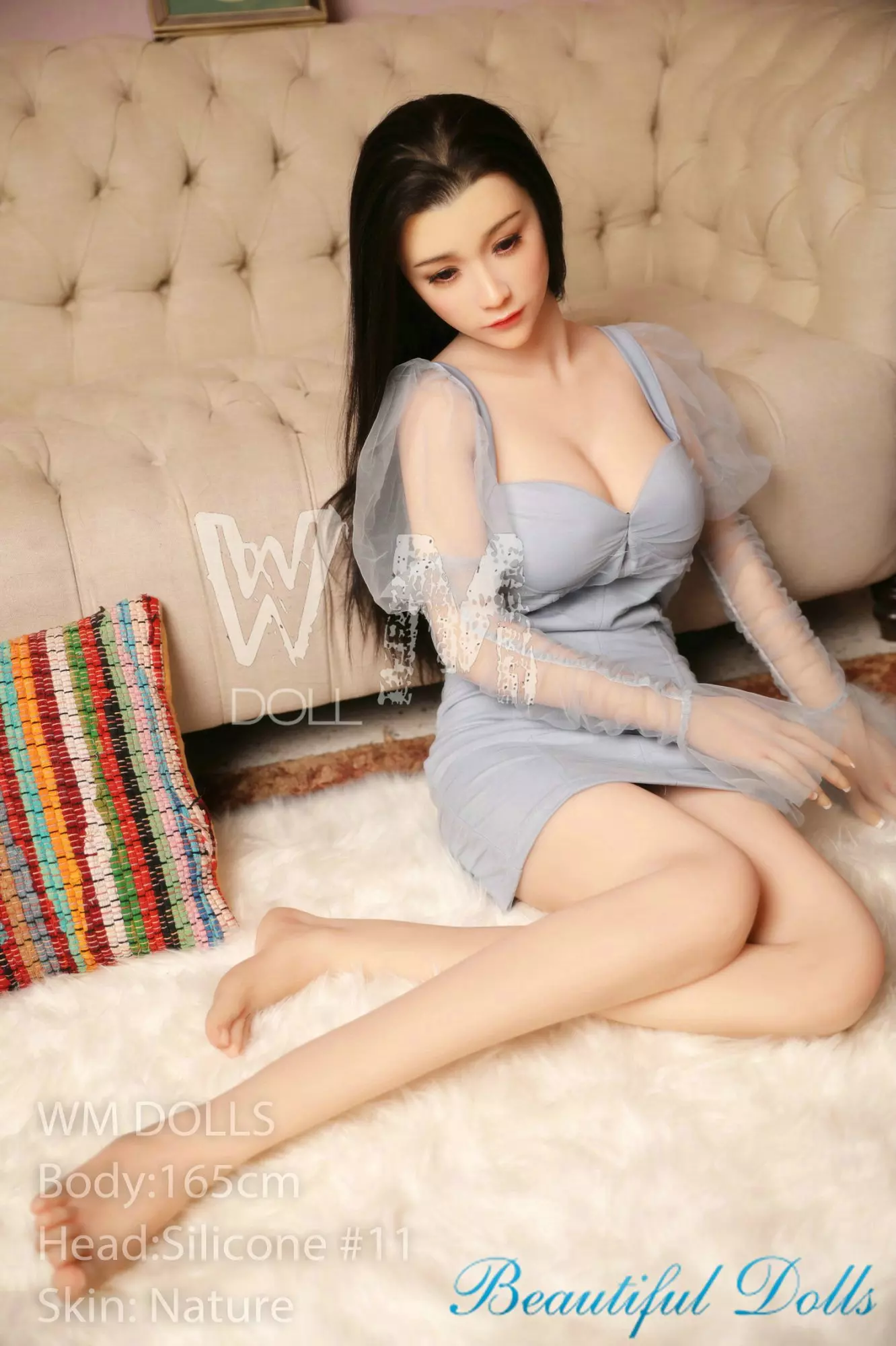 WM 165CM TPE SEX DOLL Hedwig Silicone Head