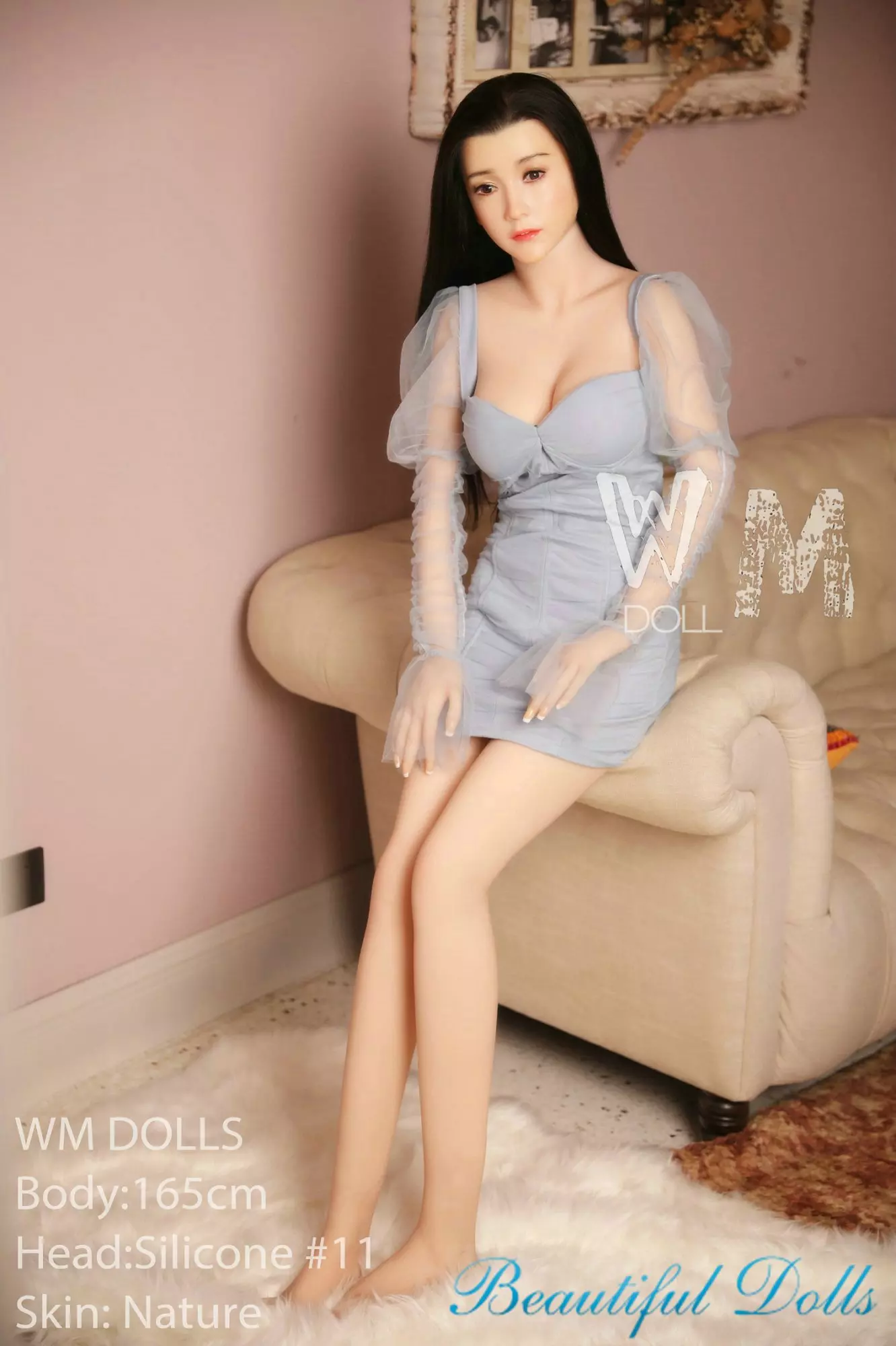 WM 165CM TPE SEX DOLL Hedwig Silicone Head