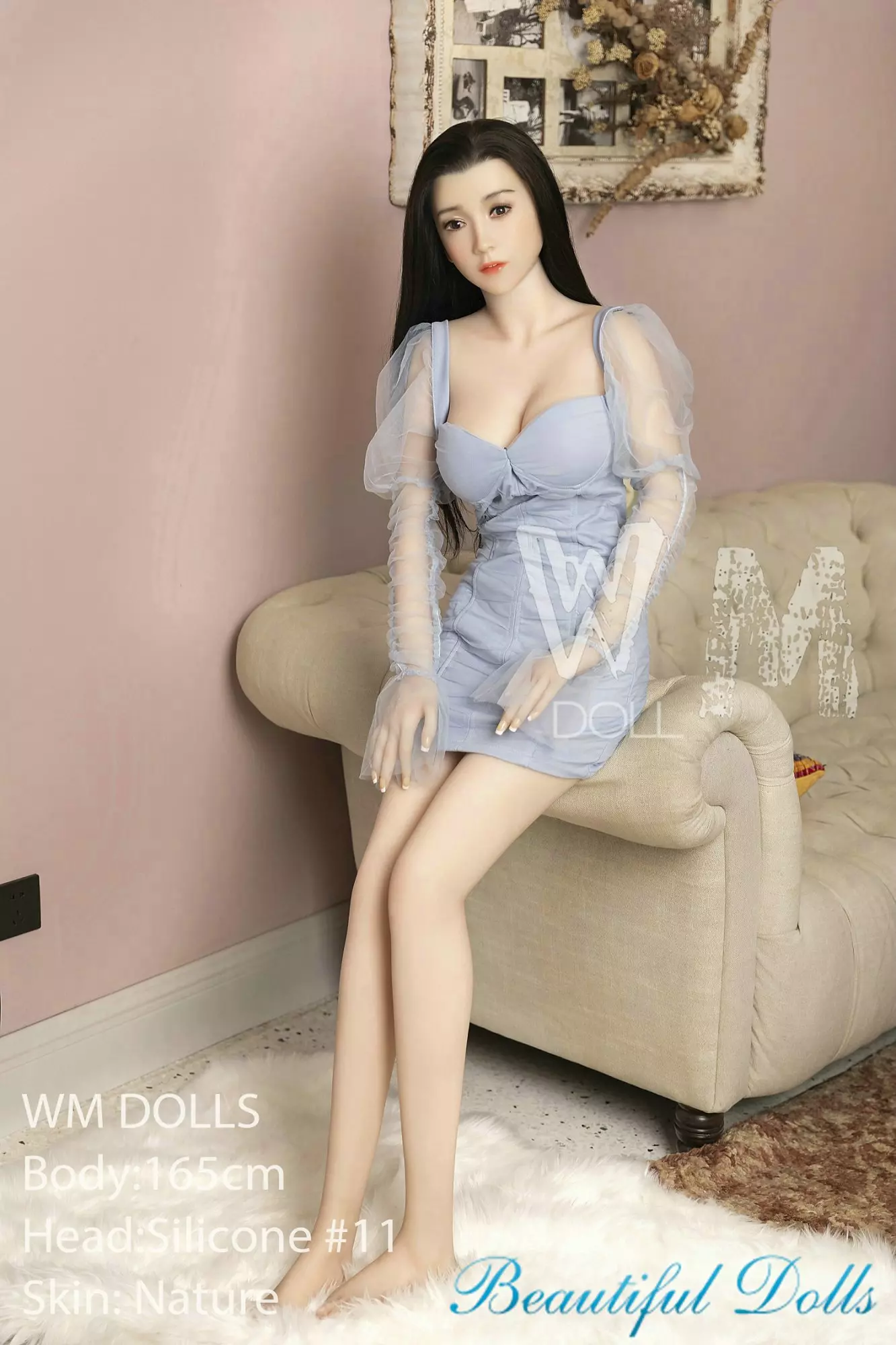 WM 165CM TPE SEX DOLL Hedwig Silicone Head