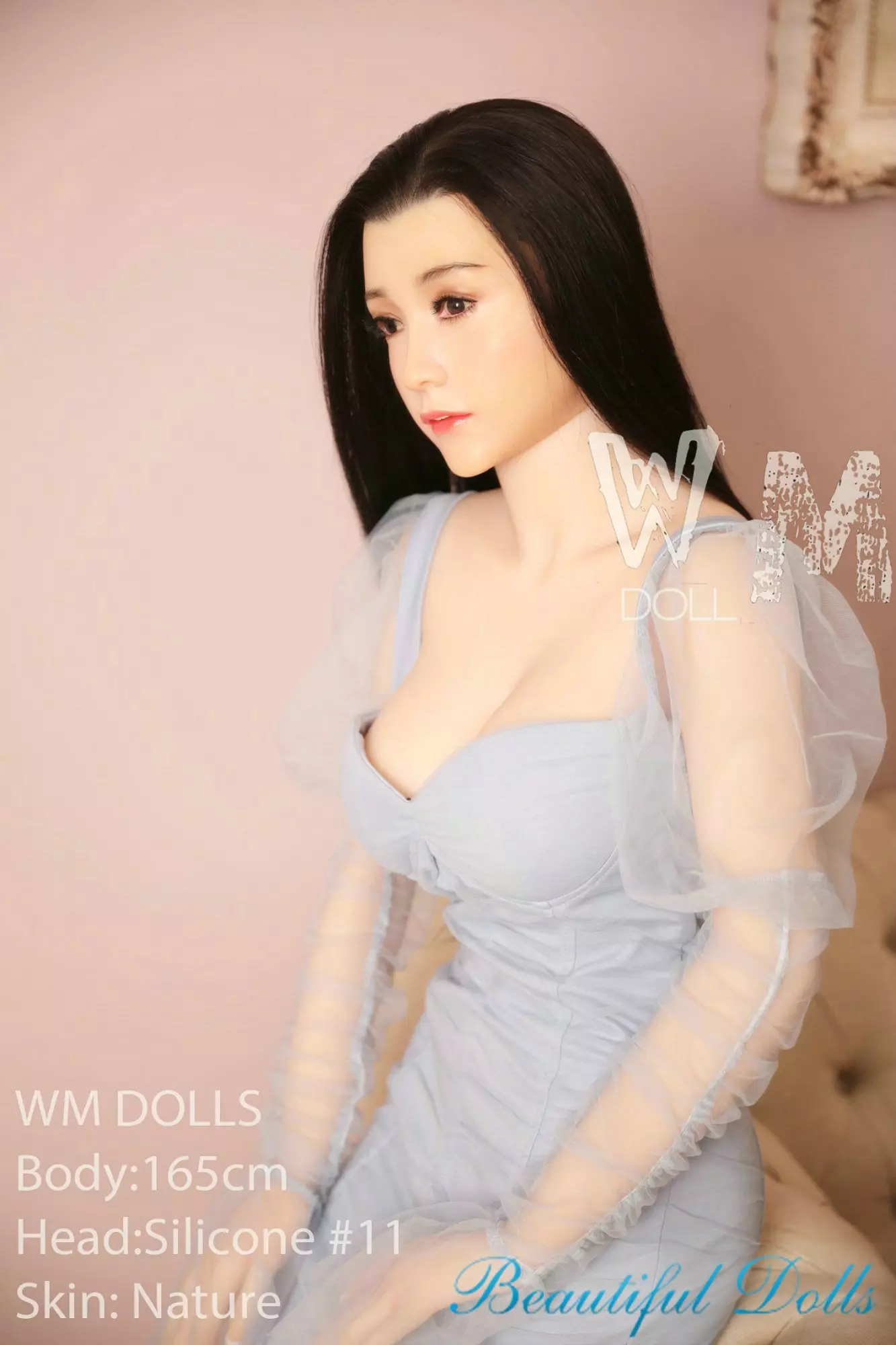 WM 165CM TPE SEX DOLL Hedwig Silicone Head