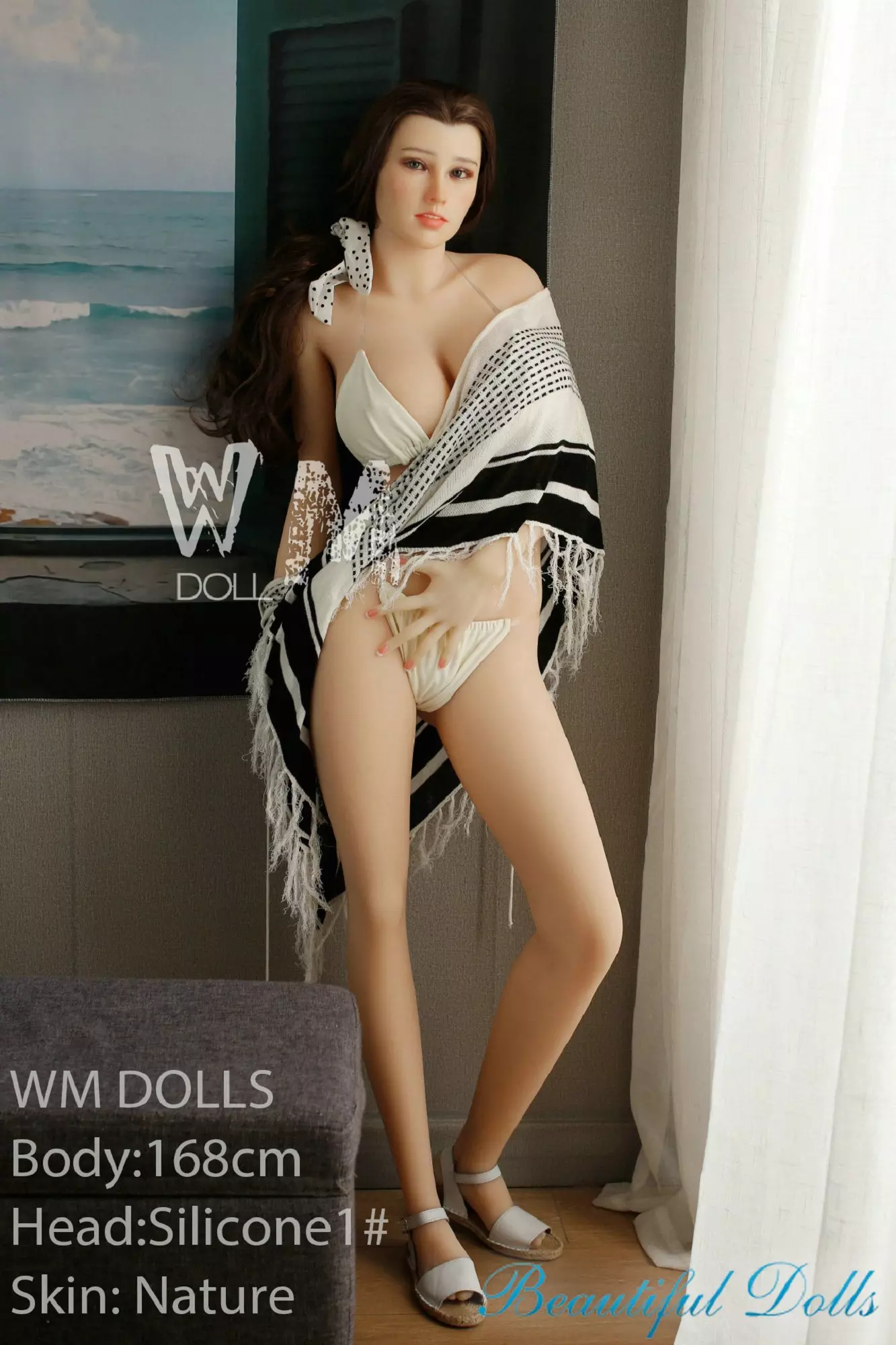 WM 168CM TPE SEX DOLL Jodie Silicone Head