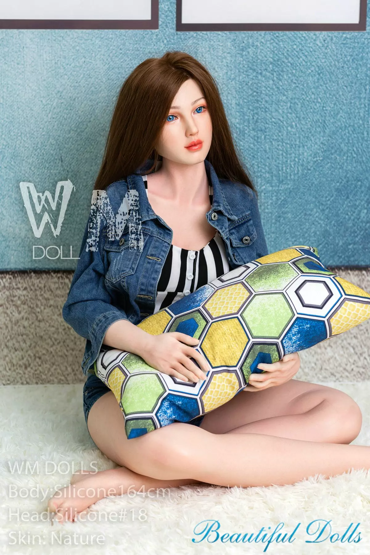 WM 164CM D cup Silicone sex doll Vicky