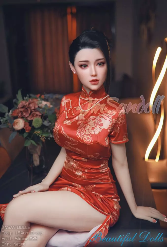 WM 164CM D cup sex doll Ann with Silicone head